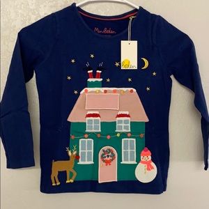 Mini Boden girls holiday shirt